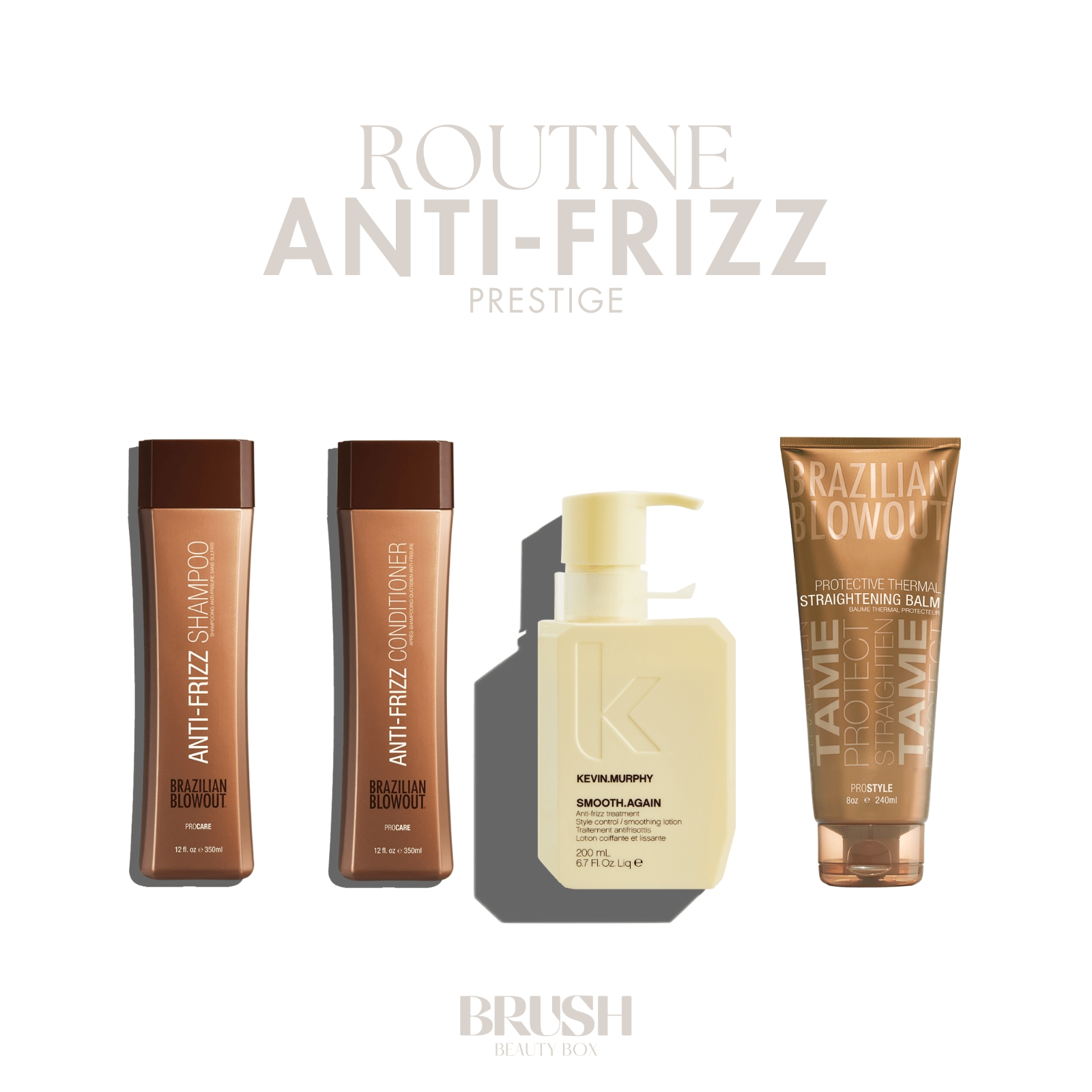 BRUSH BRUSH BEAUTY BOX - ANTI - FRIZZ - COMPLETE BRUSH BEAUTY BOX - PRESTIGE - BRUSH