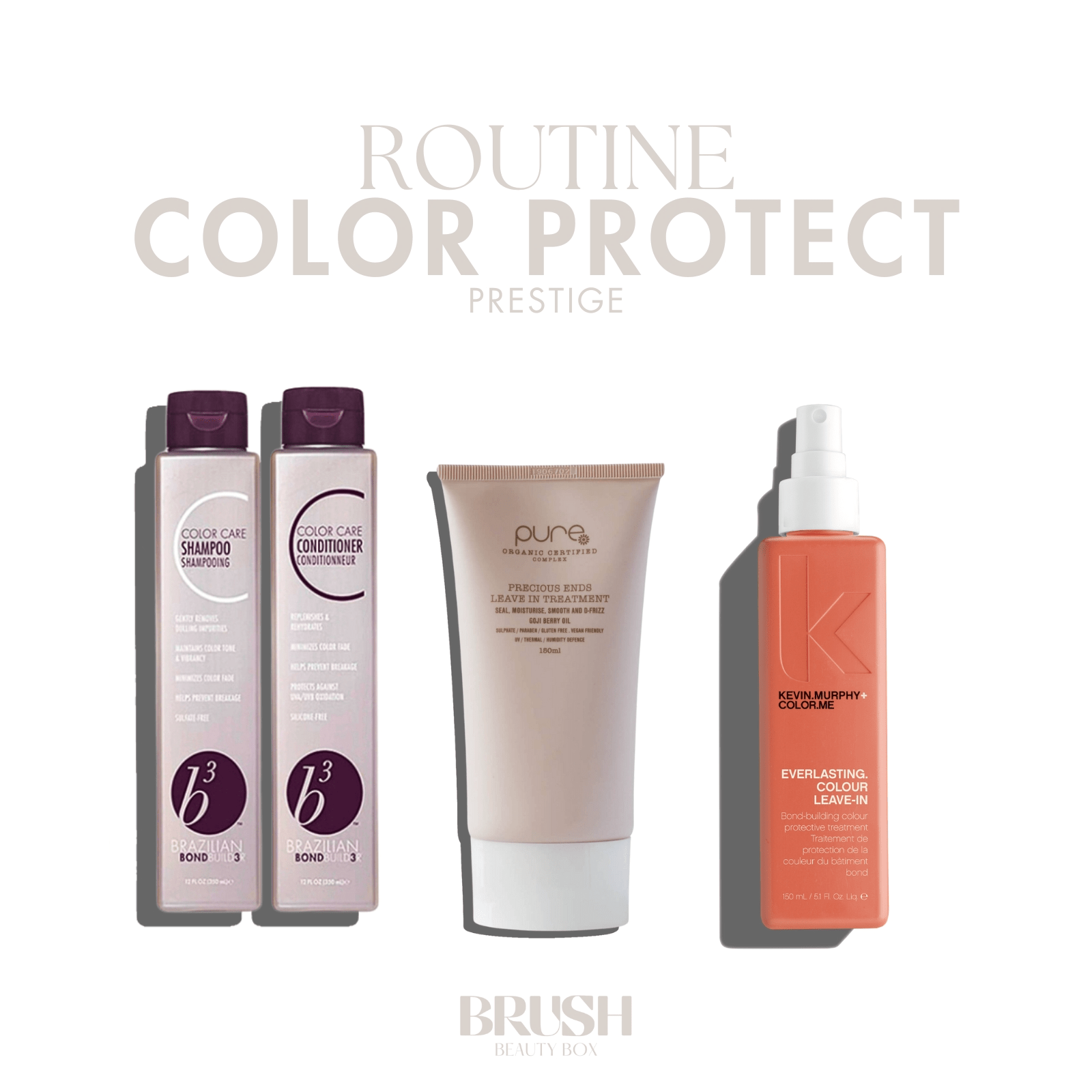 BRUSH BRUSH BEAUTY BOX - COLOR PROTECT - COMPLETE BRUSH BEAUTY BOX - PRESTIGE - BRUSH