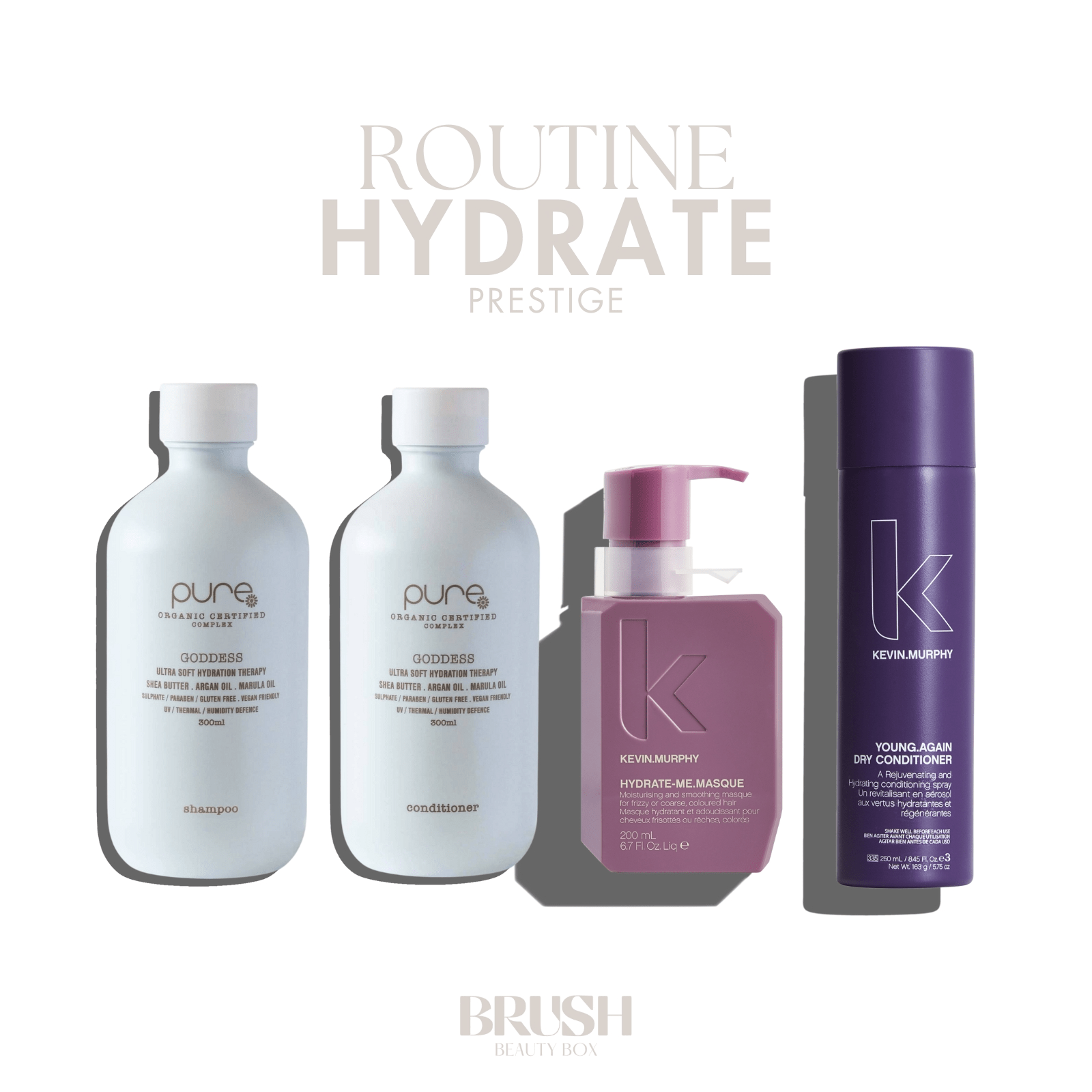 BRUSH BRUSH BEAUTY BOX - HYDRATE - COMPLETE BRUSH BEAUTY BOX - PRESTIGE - BRUSH