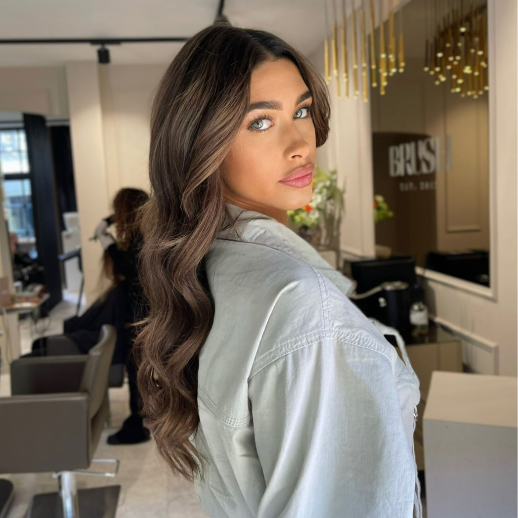 extensions brown hair