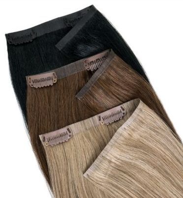 clip in hair extensions per row