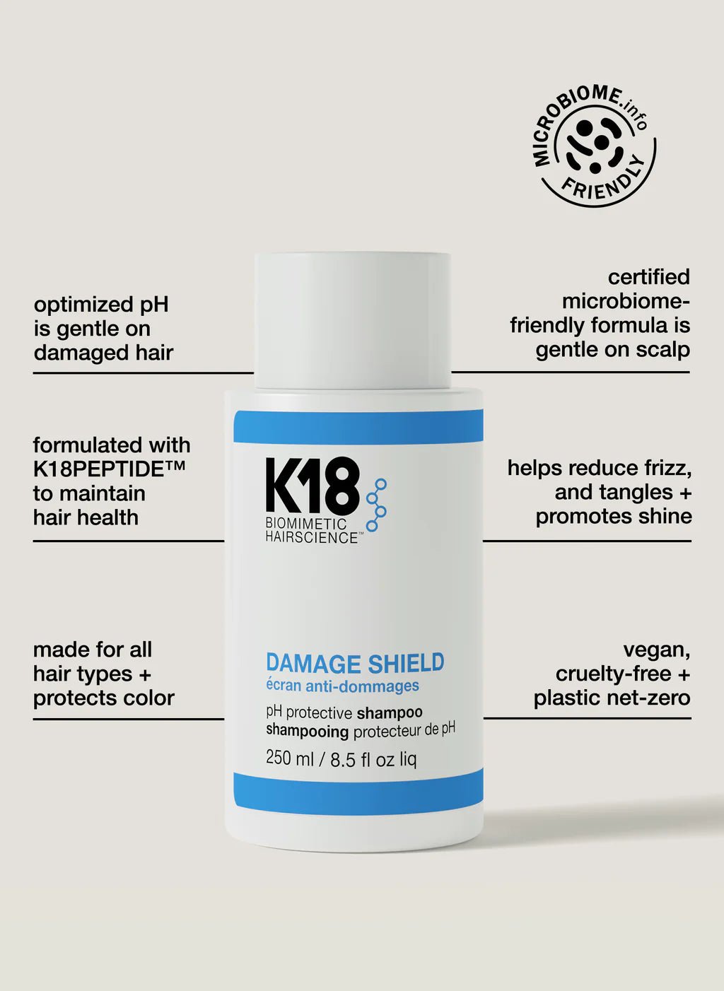 K18 K18 DAMAGE SHIELD SHAMPOO Shampoo - BRUSH