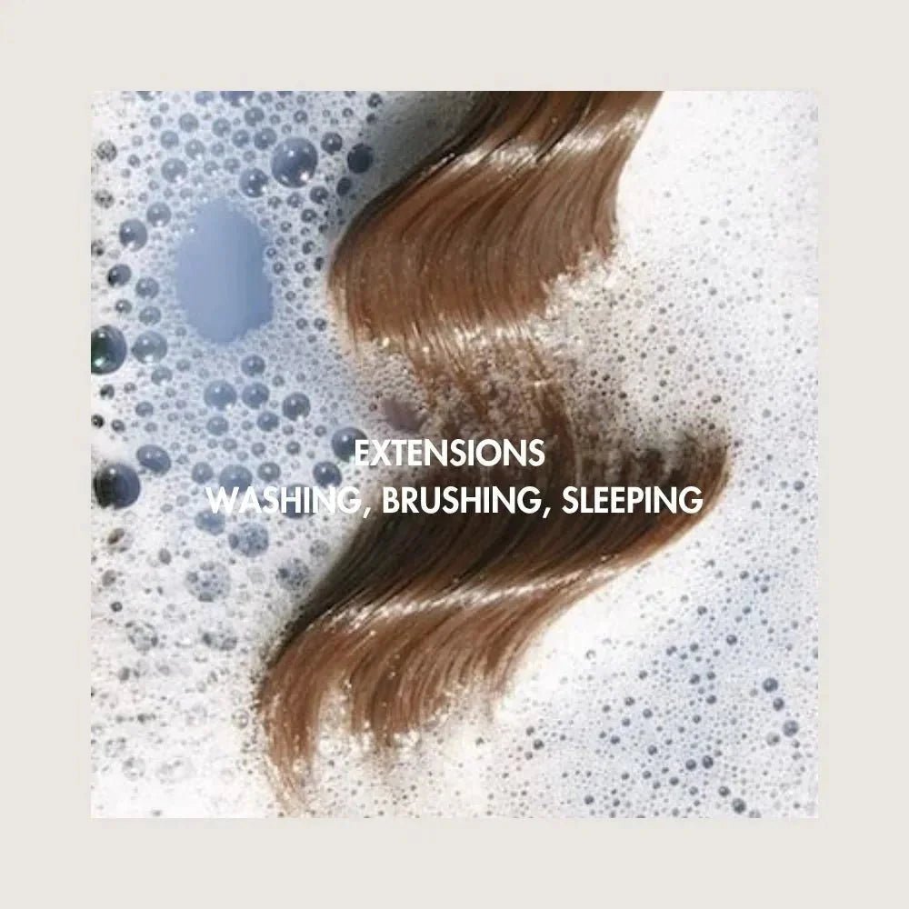 How to Care for Hair Extensions: Washing, Brushing & Sleeping - BRUSH