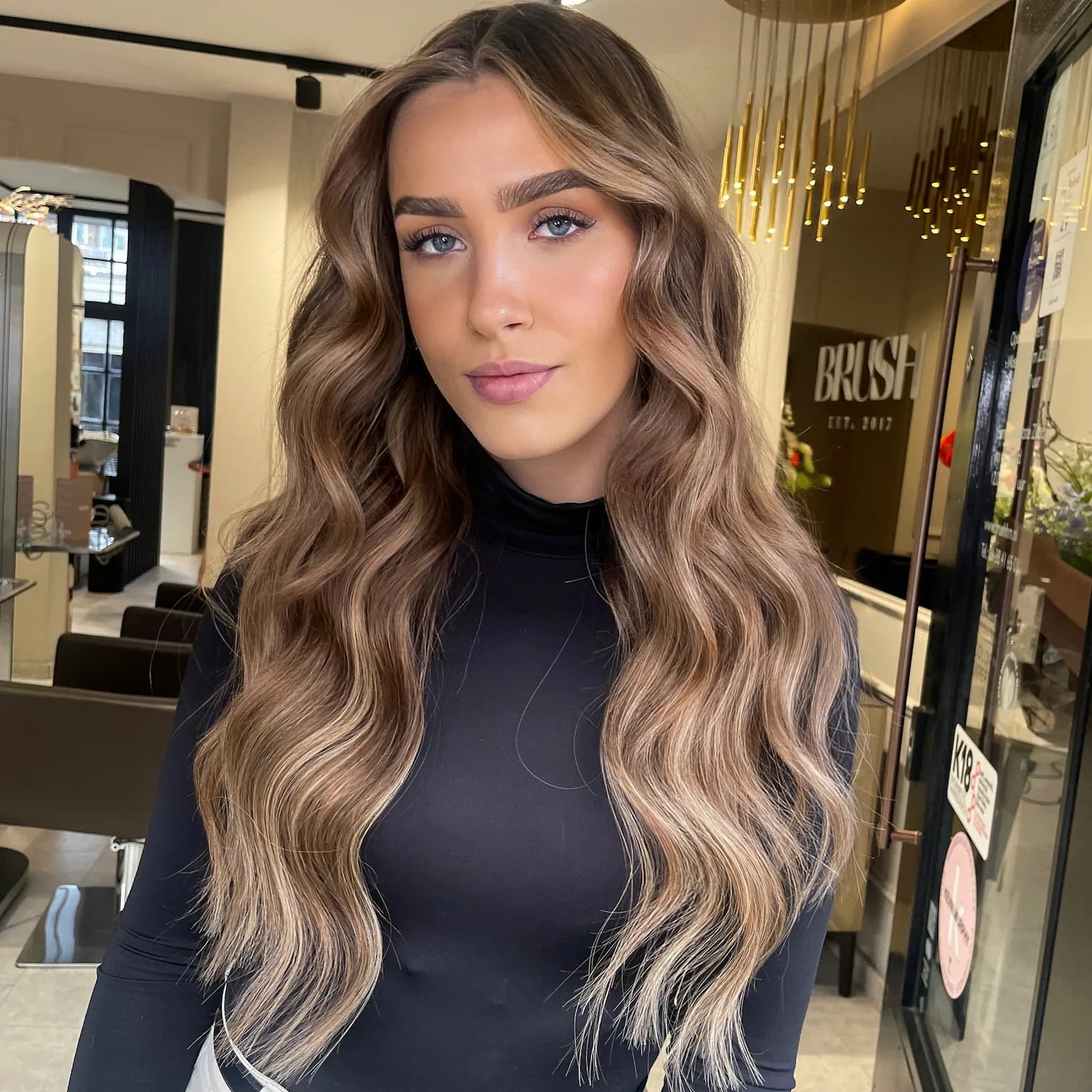 Tape-in hair extensions at BRUSH Amsterdam