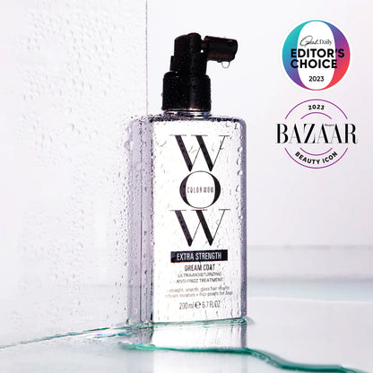 Color Wow Dream Coat extra strength is an award winning hydrating and smoothening treatment spray for all hair types.