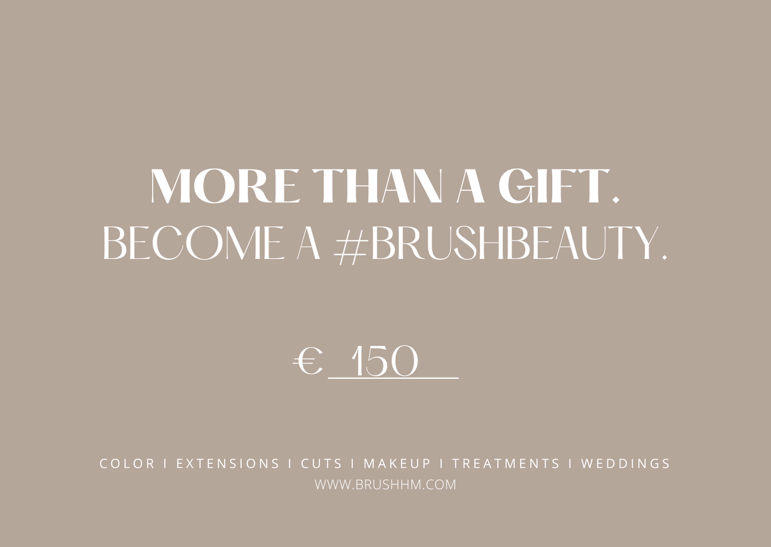 BRUSH GIFT CARD