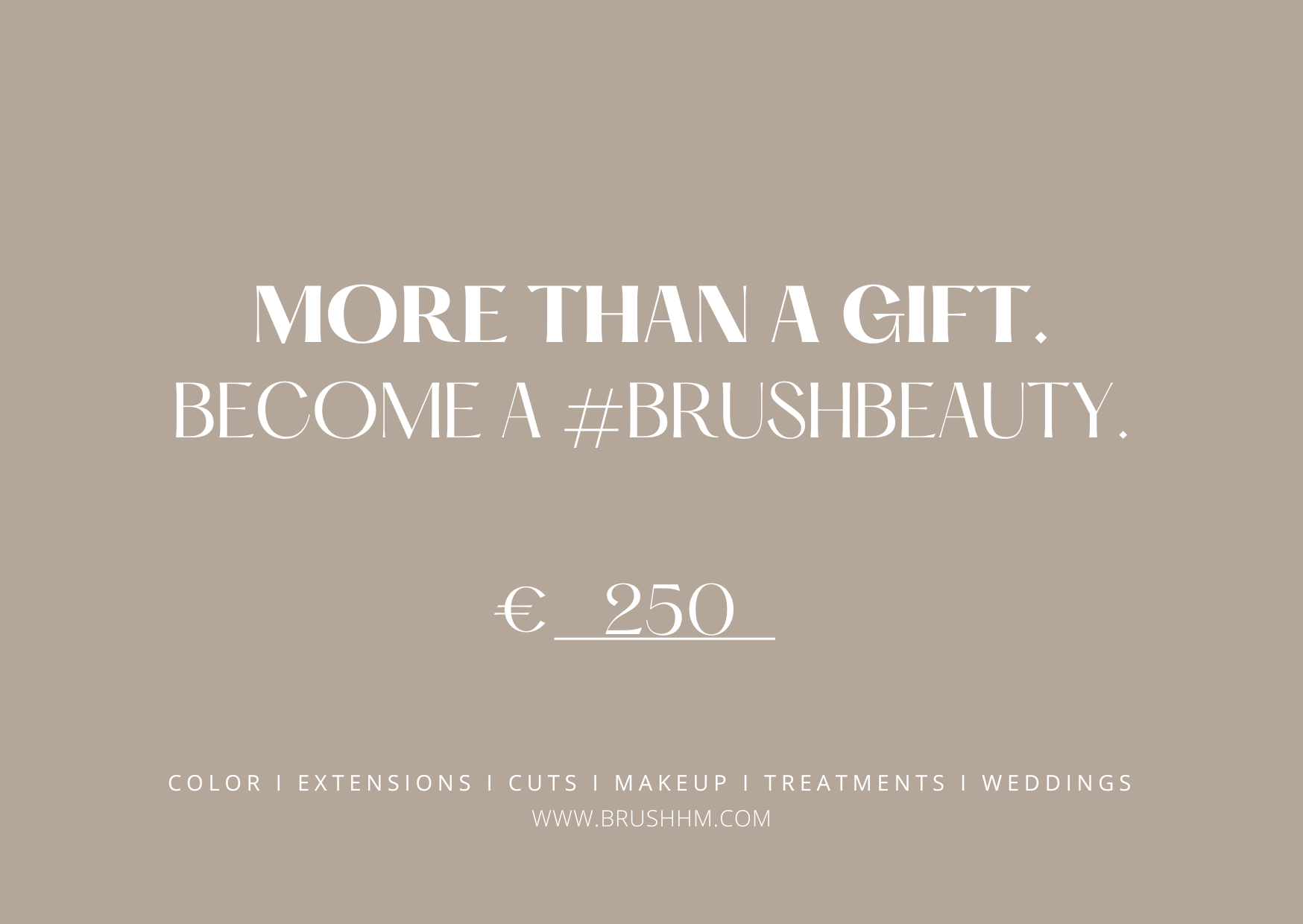 BRUSH GIFT CARD