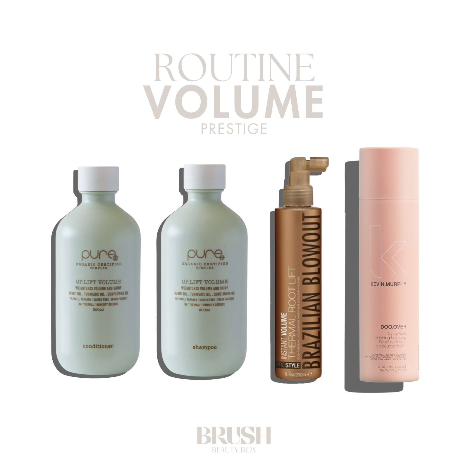 BRUSH volume hair care products bundle