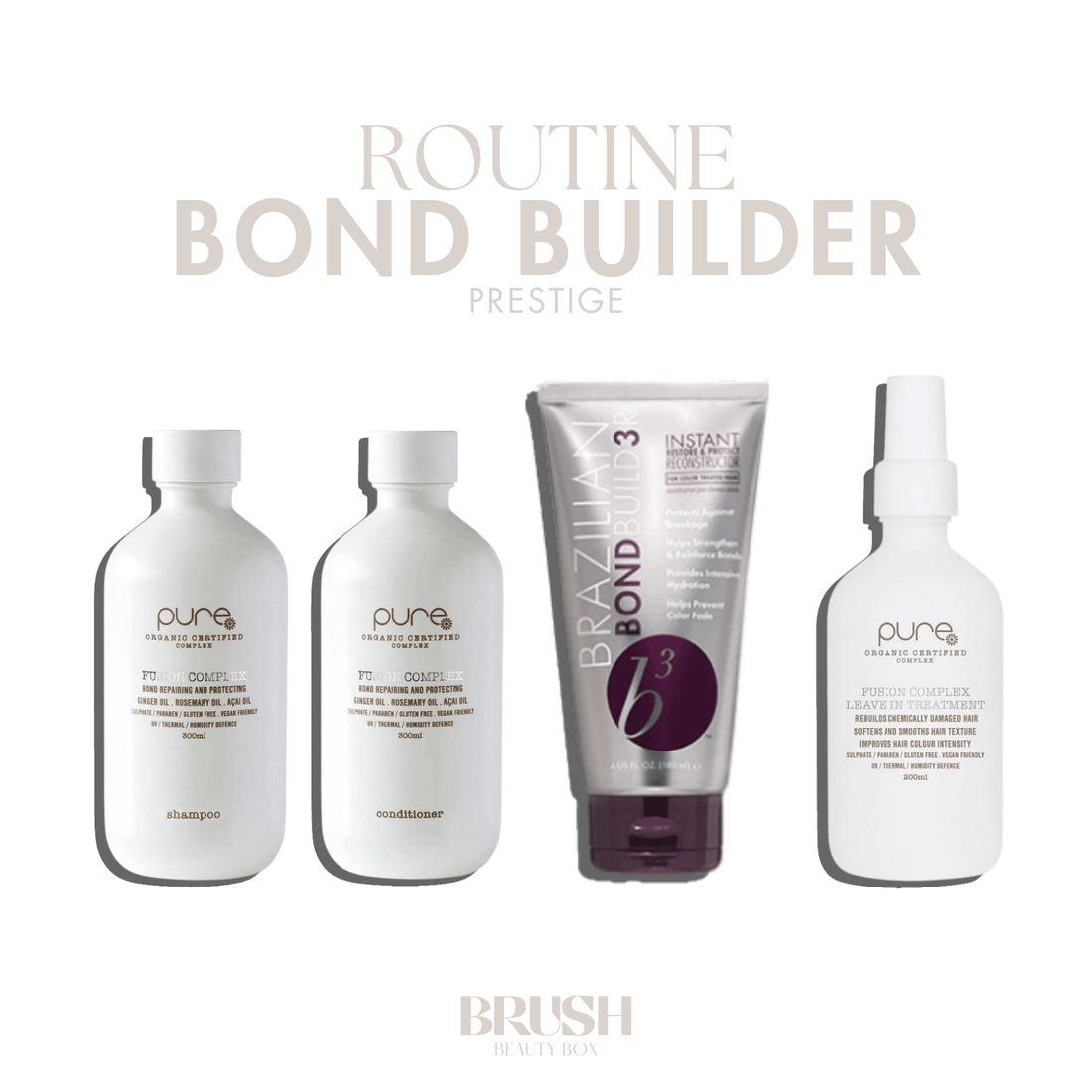 BRUSH BRUSH BEAUTY BOX - BOND BUILDER - COMPLETE BRUSH BEAUTY BOX - PRESTIGE - BRUSH