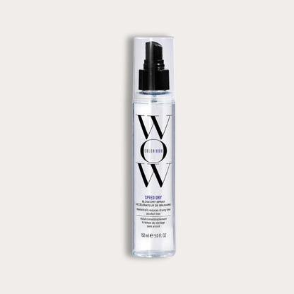 Color Wow Speed Dry - Fast-drying spray that reduces drying time, adds shine, and protects hair from heat damage for a smooth, frizz-free finish.