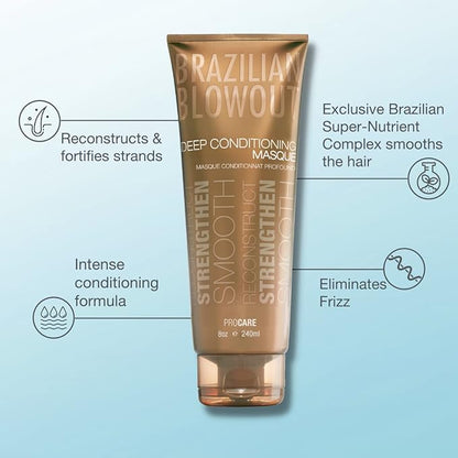 BRAZILIAN BLOWOUT DEEP CONDITIONING MASQUE Mask - BRUSH