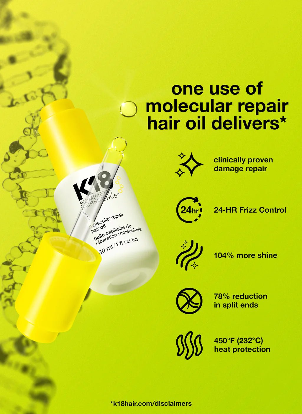 K18 MOLECULAR REPAIR HAIR OIL Oil - BRUSH