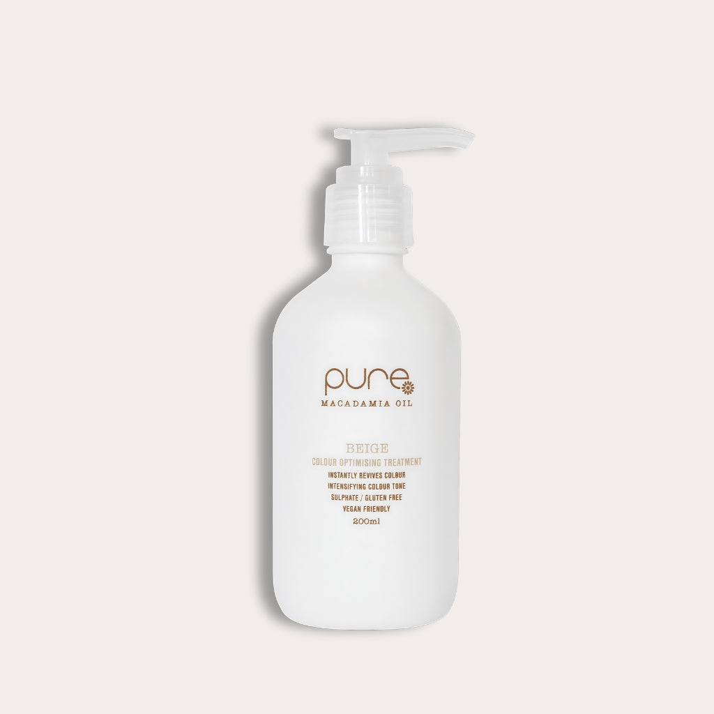 Pure Organic Beige Color Treatment for rich, warm beige tones, nourishing and long-lasting color.