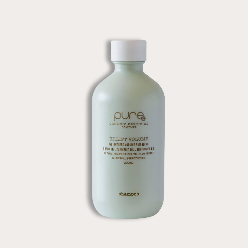 Pure Up Lift Shampoo is designed for fine, flat hair types, lifting the hair while enhancing volume and texture. It provides a fuller and thicker look.