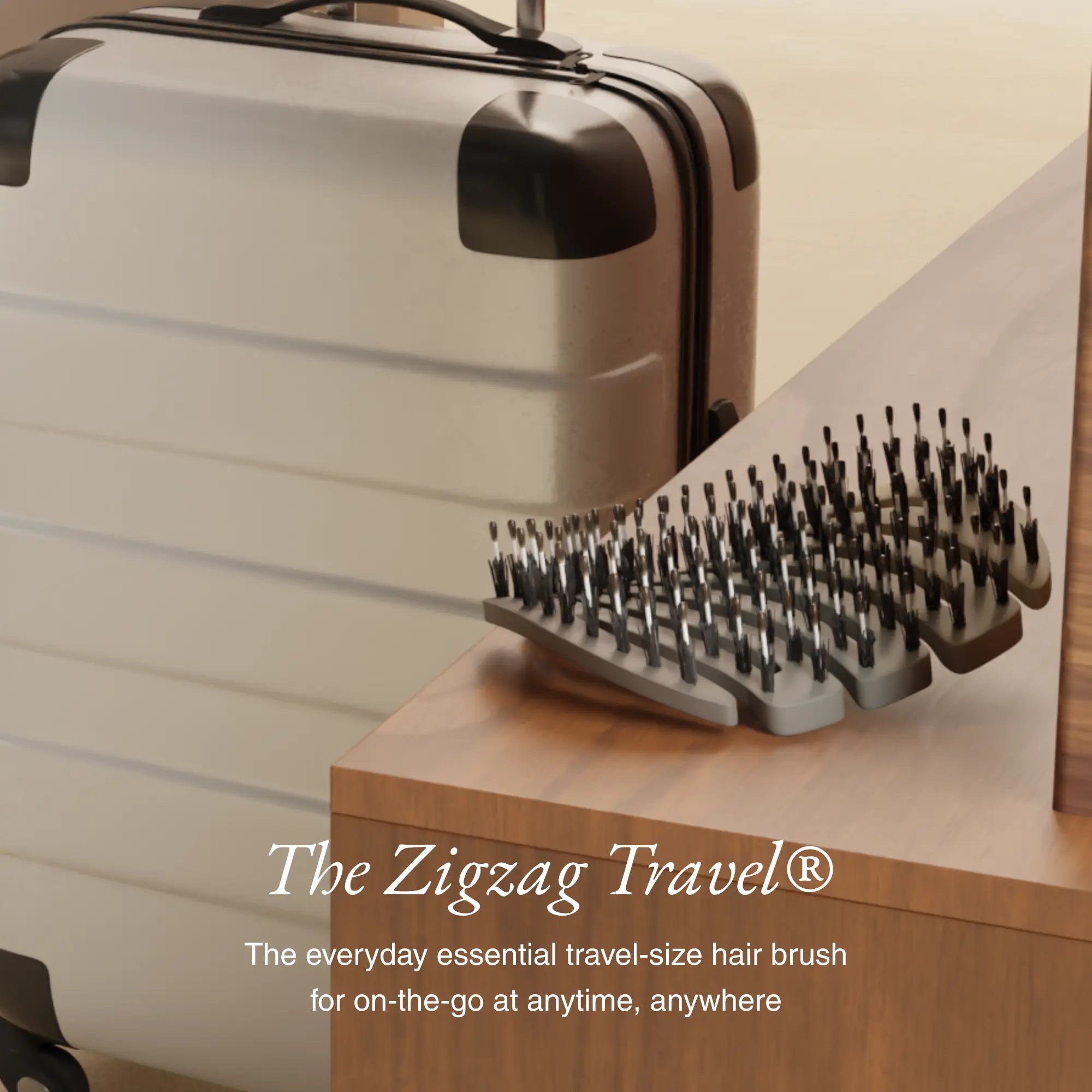 MANE MAVEN The Zigzag Travel Hairbrush - BRUSH
