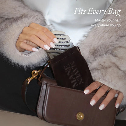 MANE MAVEN The Zigzag Travel Hairbrush - BRUSH